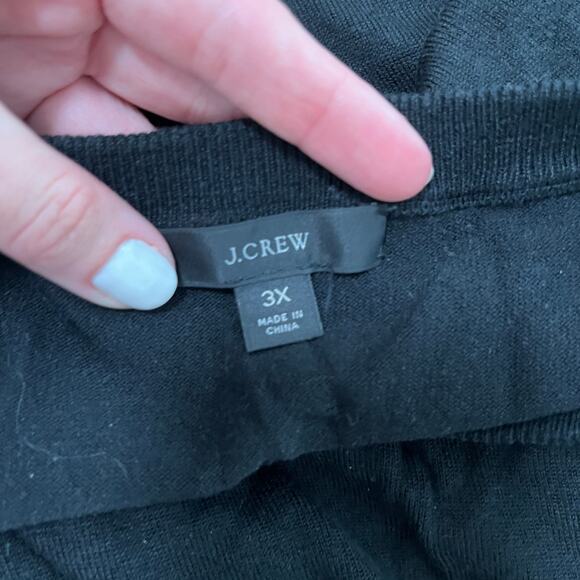 J. Crew Black Silk Blend Sweater Size 3X - Picture 3 of 5